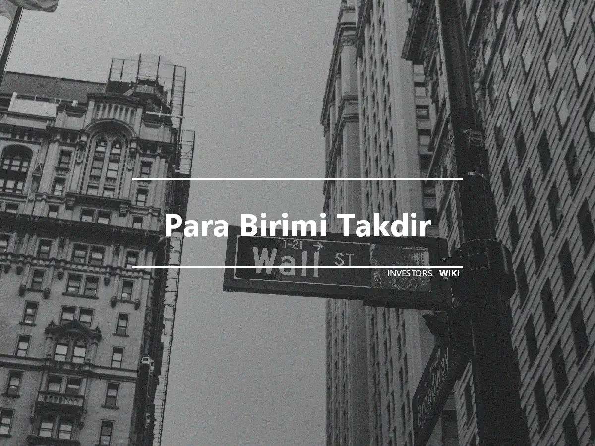 Para Birimi Takdir