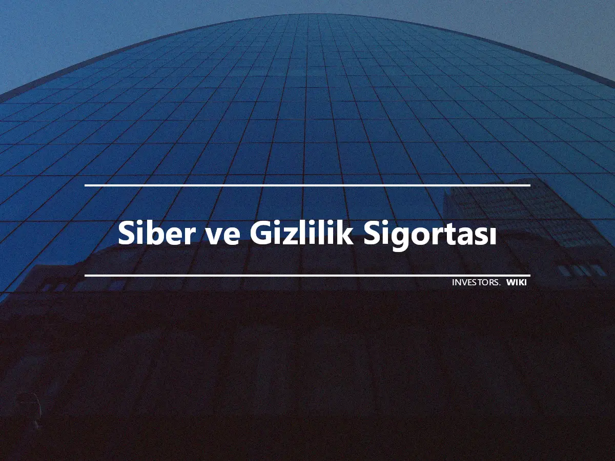 Siber ve Gizlilik Sigortası