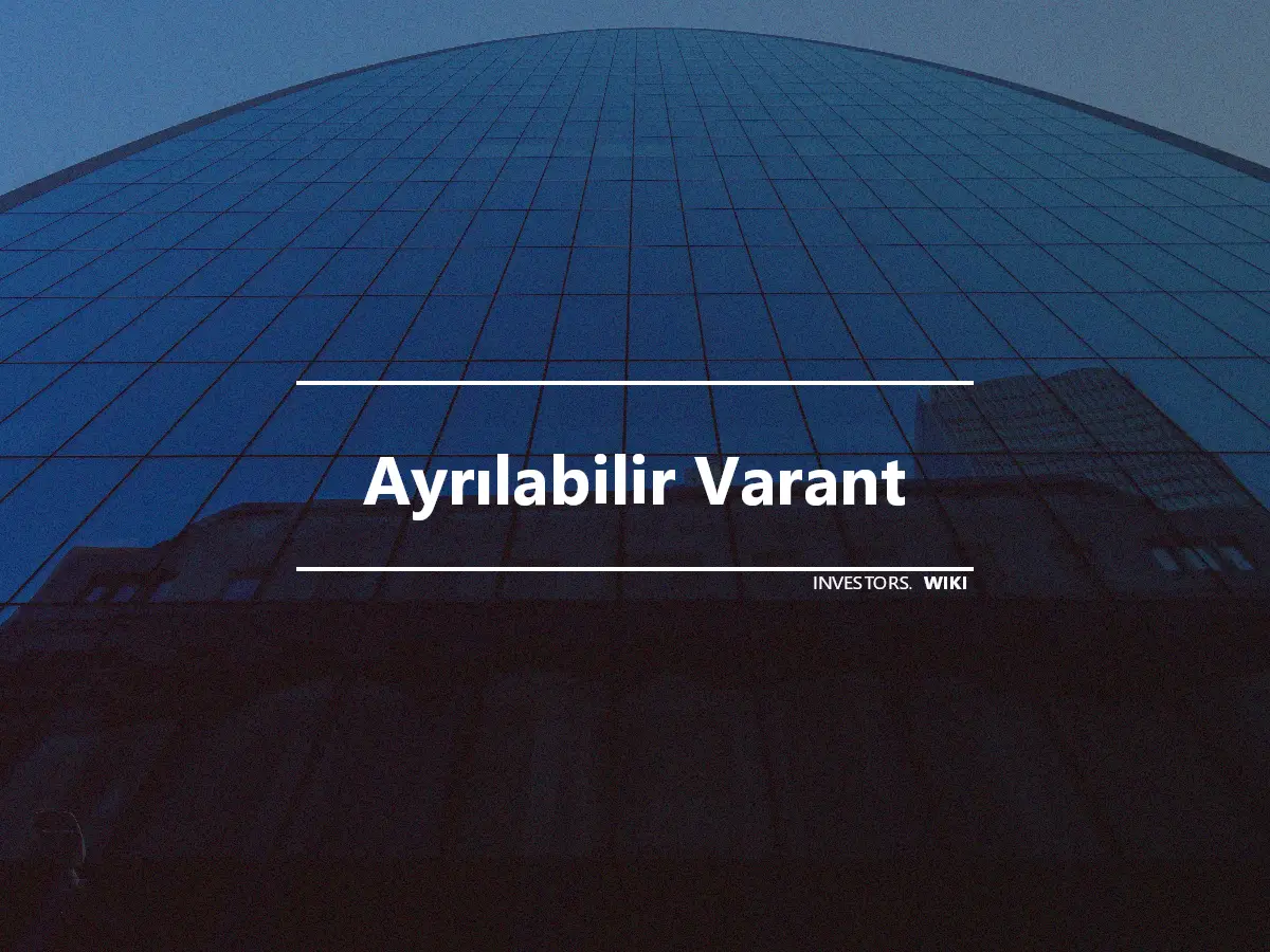 Ayrılabilir Varant