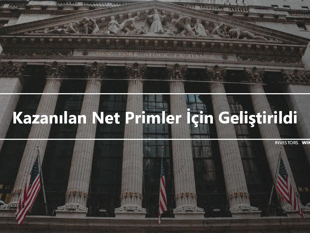 Kazanılan Net Primler İçin Geliştirildi