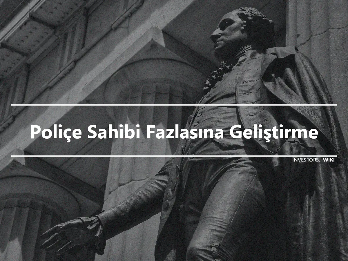 Poliçe Sahibi Fazlasına Geliştirme