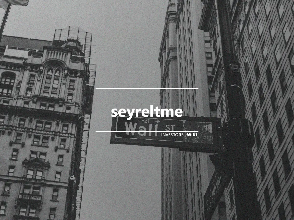 seyreltme