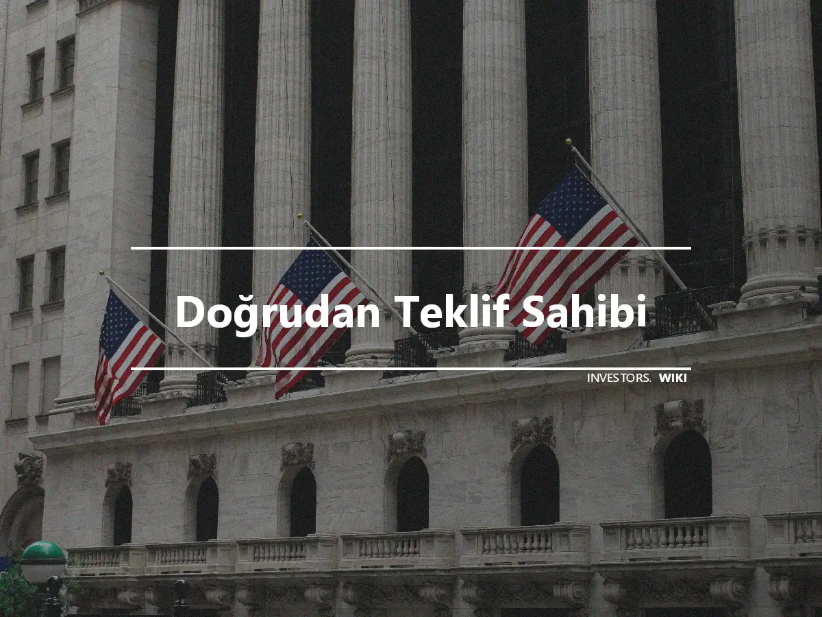 Doğrudan Teklif Sahibi