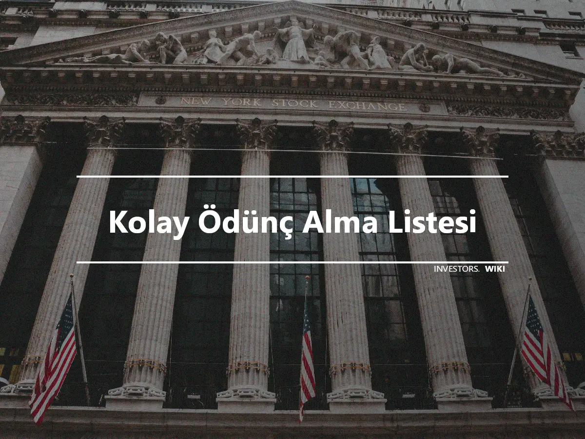 Kolay Ödünç Alma Listesi