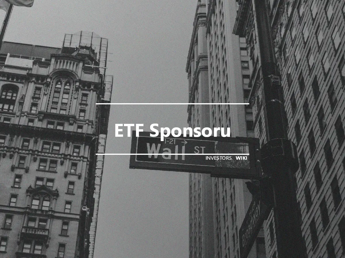 ETF Sponsoru