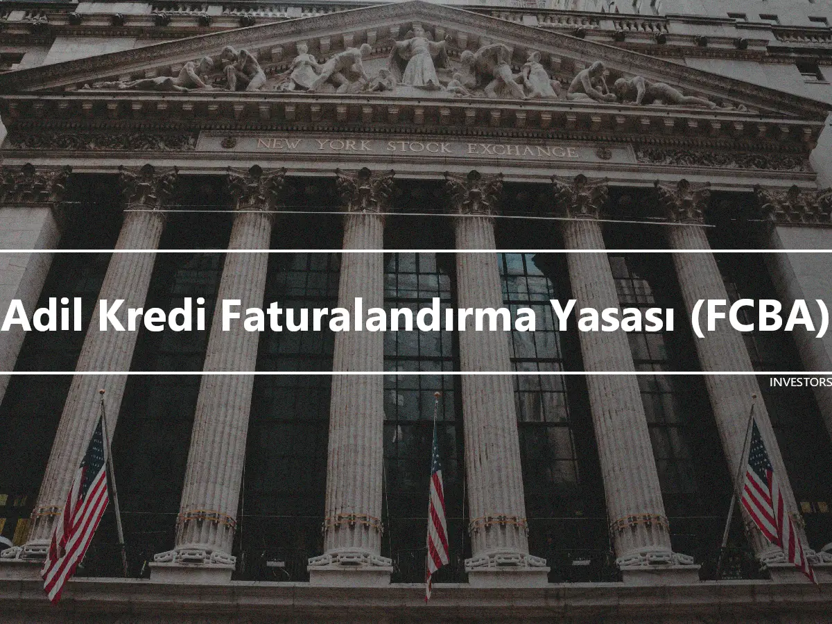 Adil Kredi Faturalandırma Yasası (FCBA)