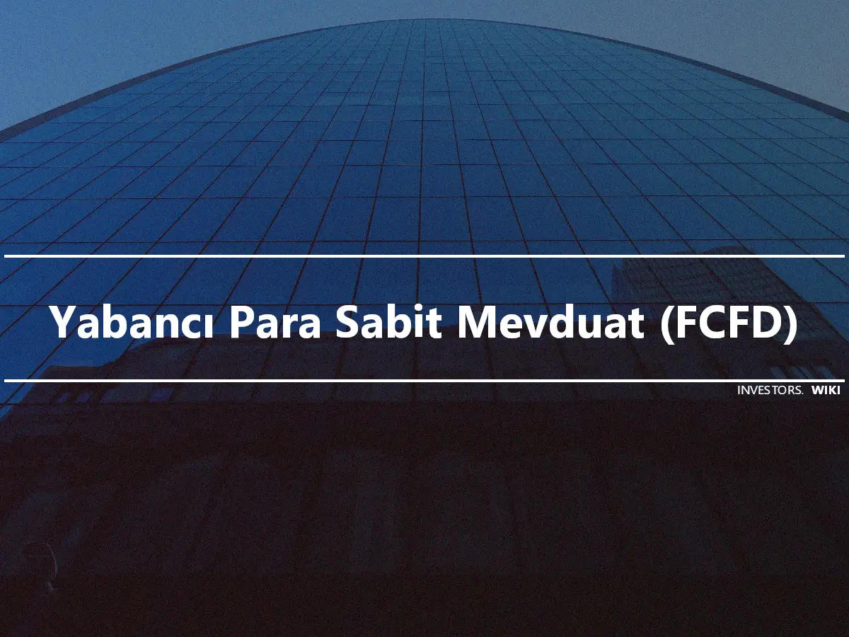 Yabancı Para Sabit Mevduat (FCFD)