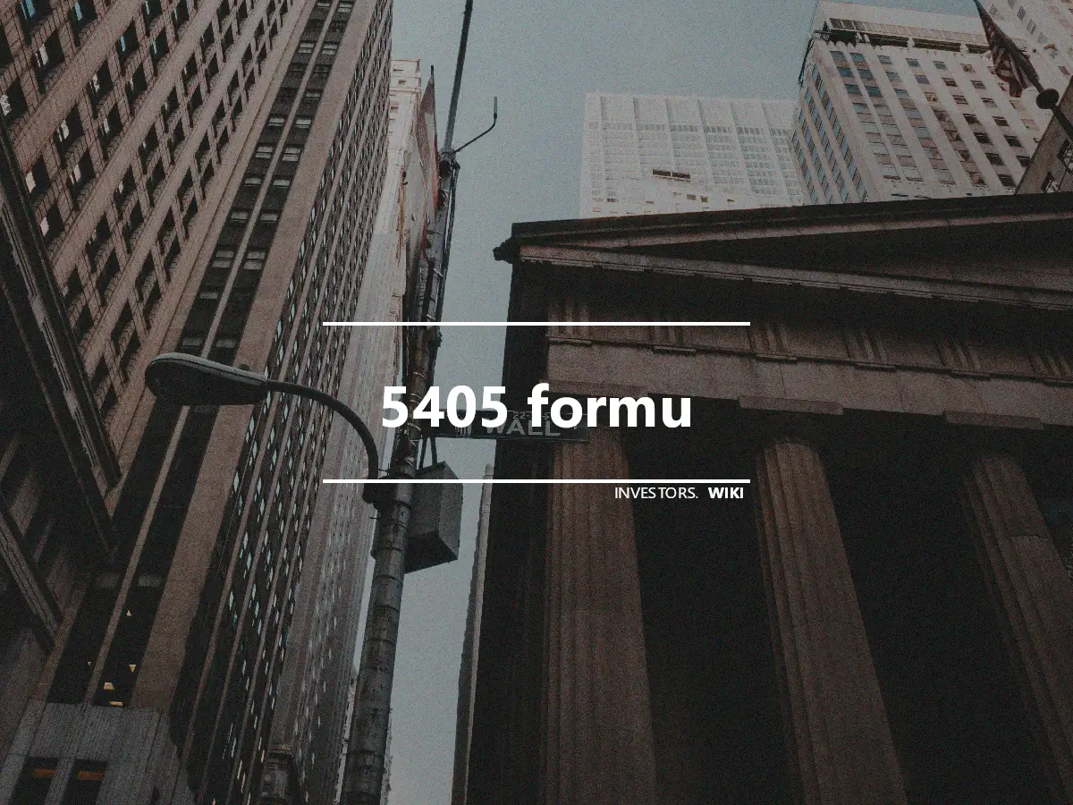 5405 formu