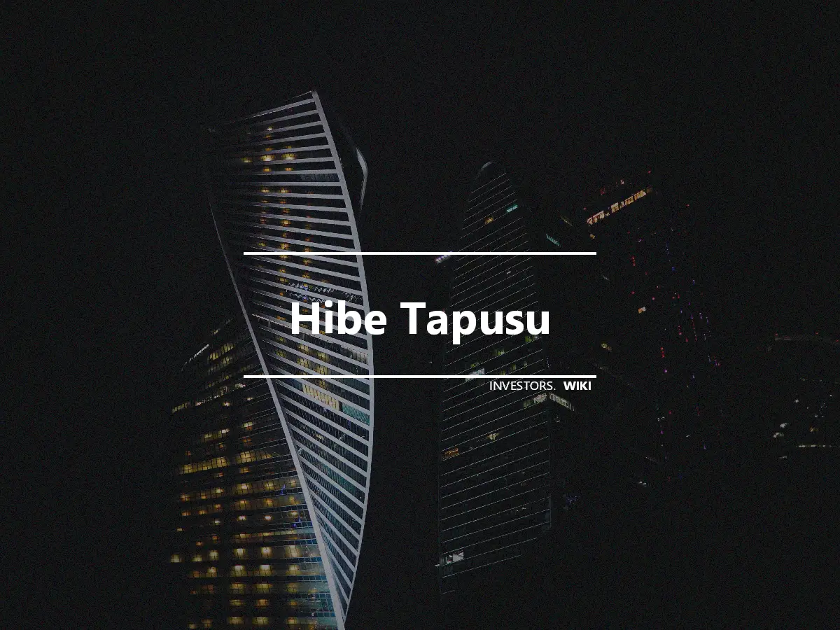 Hibe Tapusu