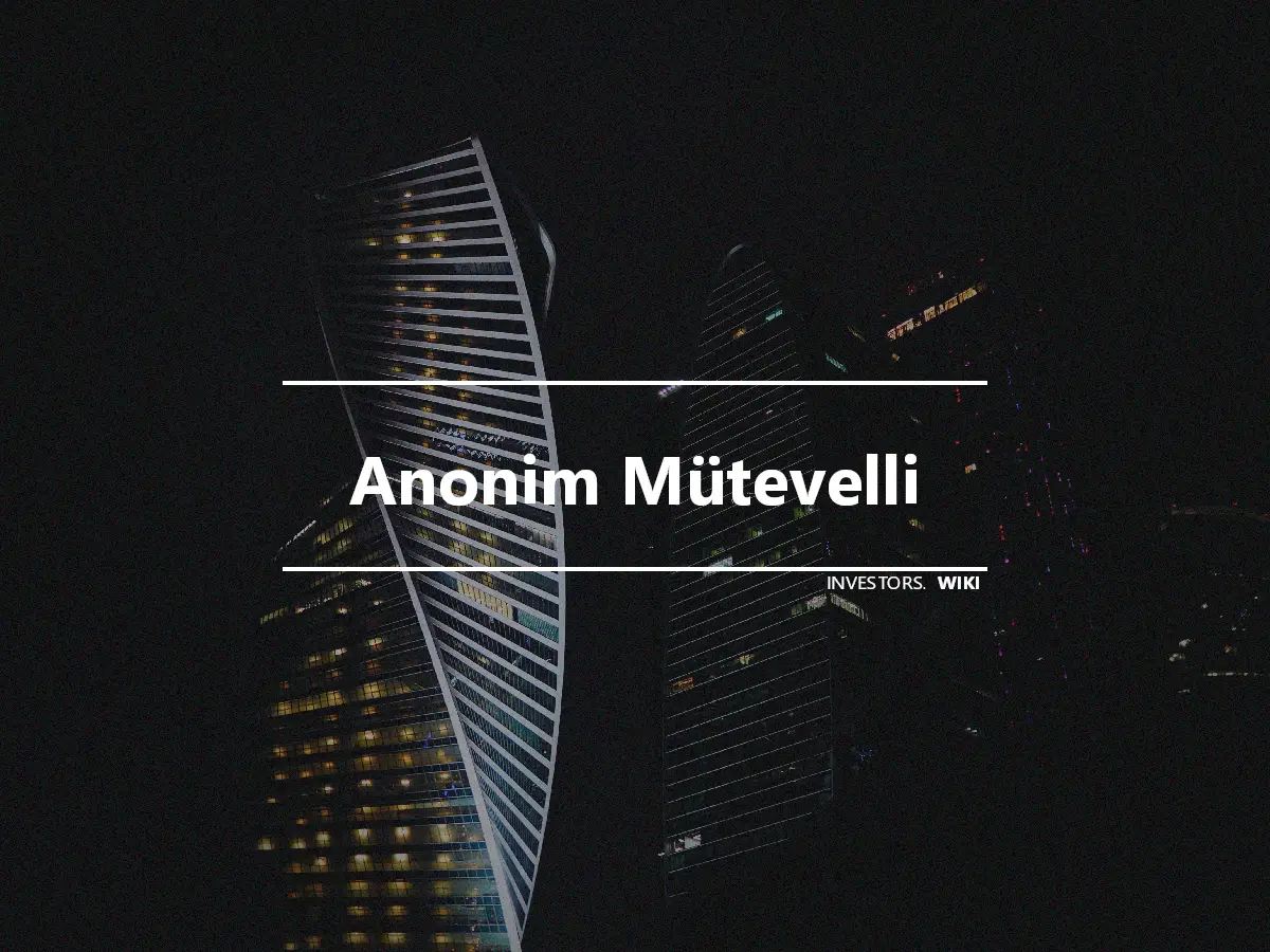 Anonim Mütevelli