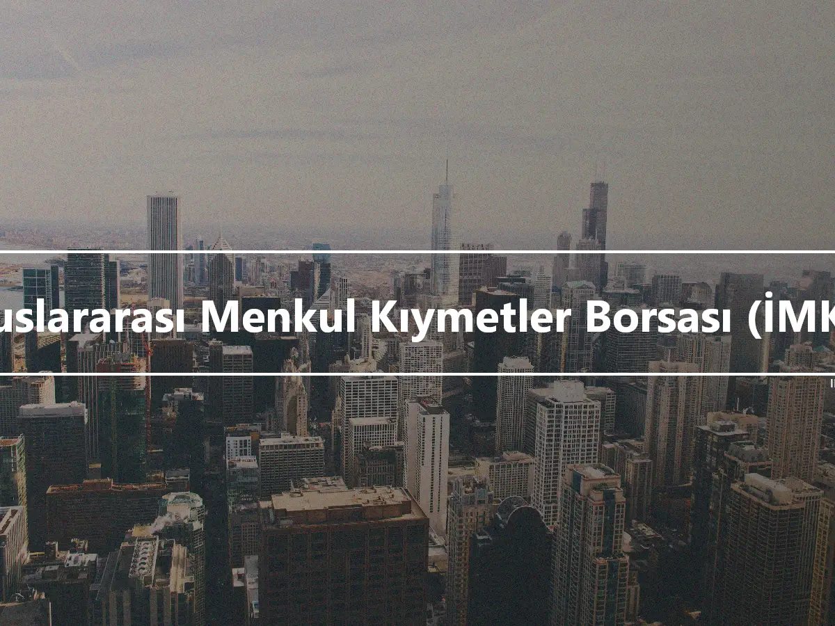 Uluslararası Menkul Kıymetler Borsası (İMKB)