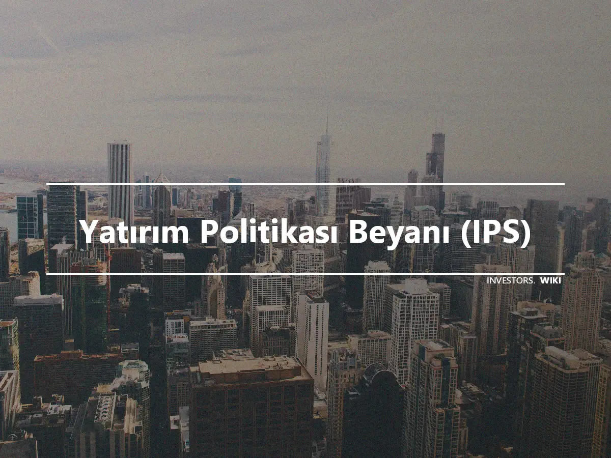 Yatırım Politikası Beyanı (IPS)