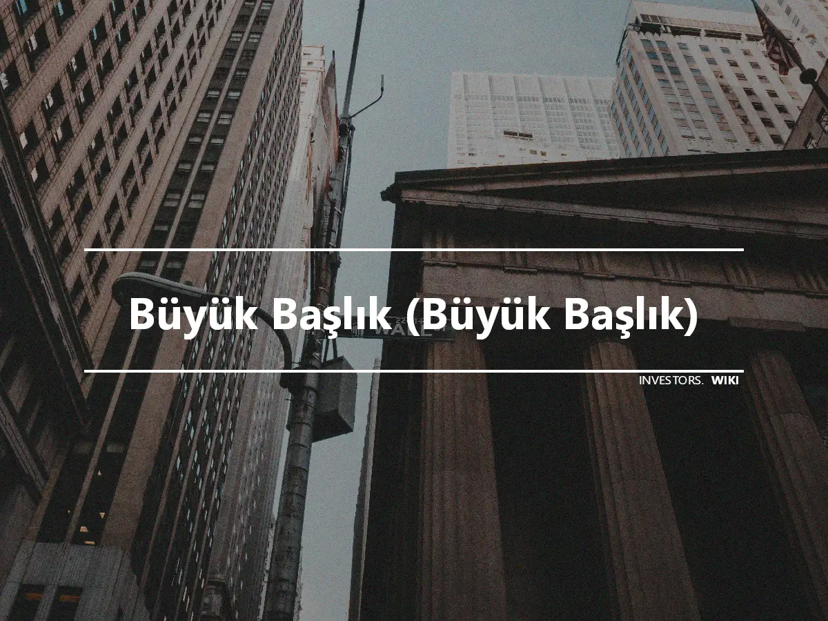 Büyük Başlık (Büyük Başlık)