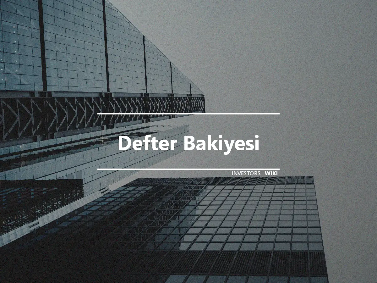 Defter Bakiyesi