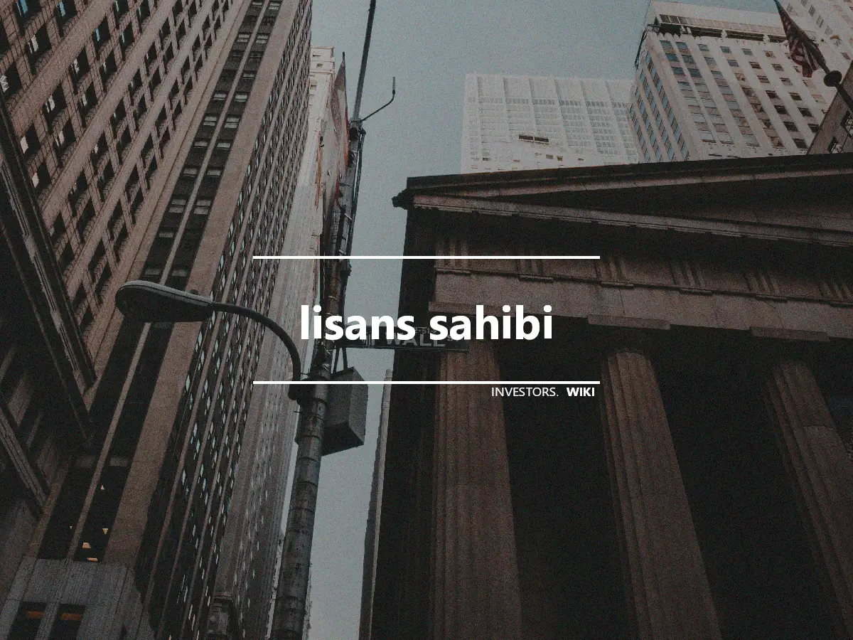 lisans sahibi