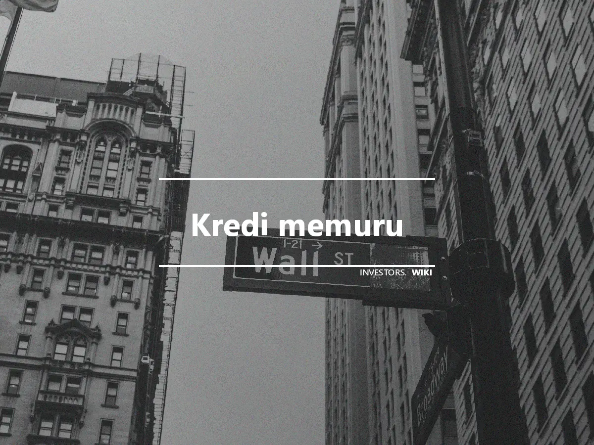 Kredi memuru