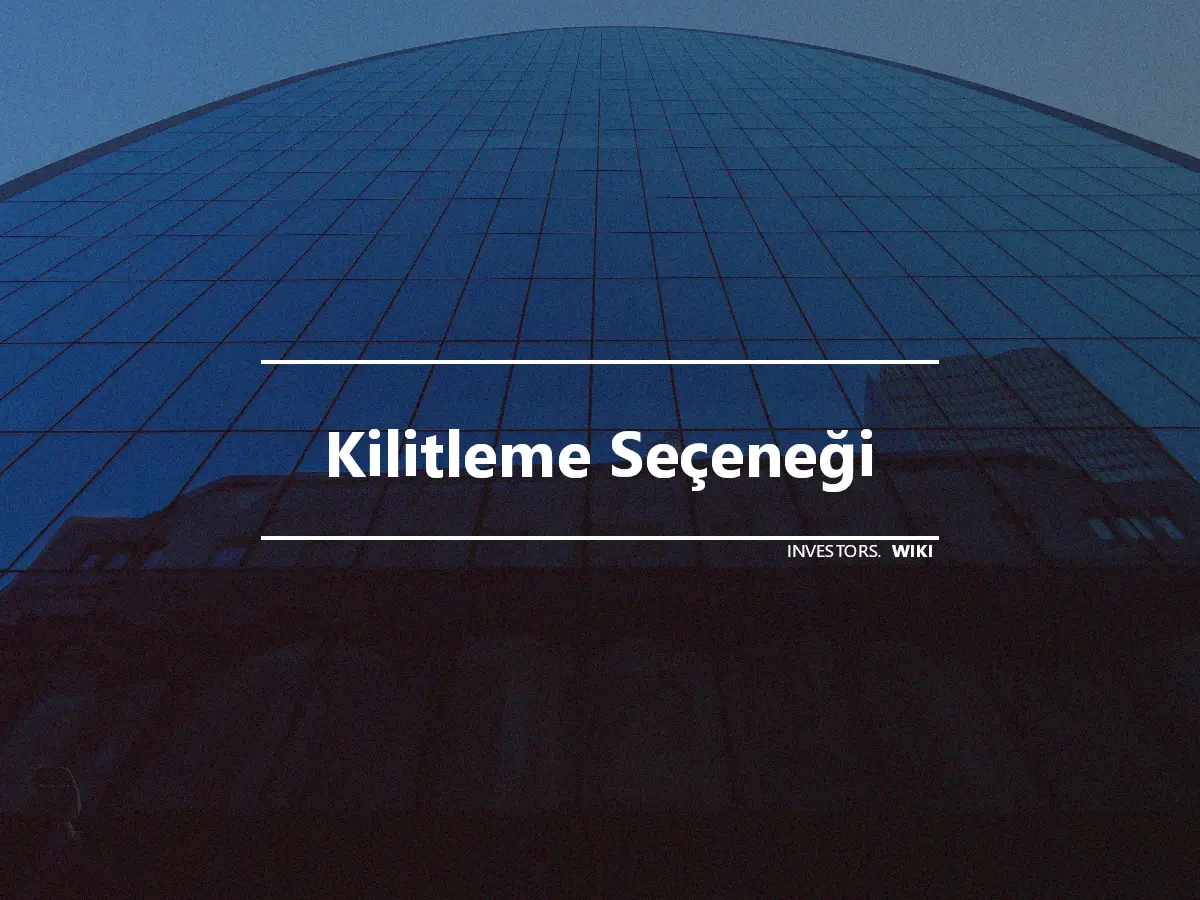 Kilitleme Seçeneği