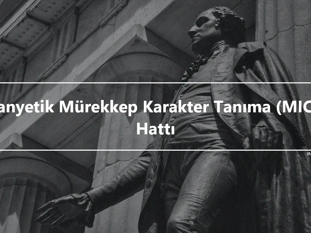 Manyetik Mürekkep Karakter Tanıma (MICR) Hattı