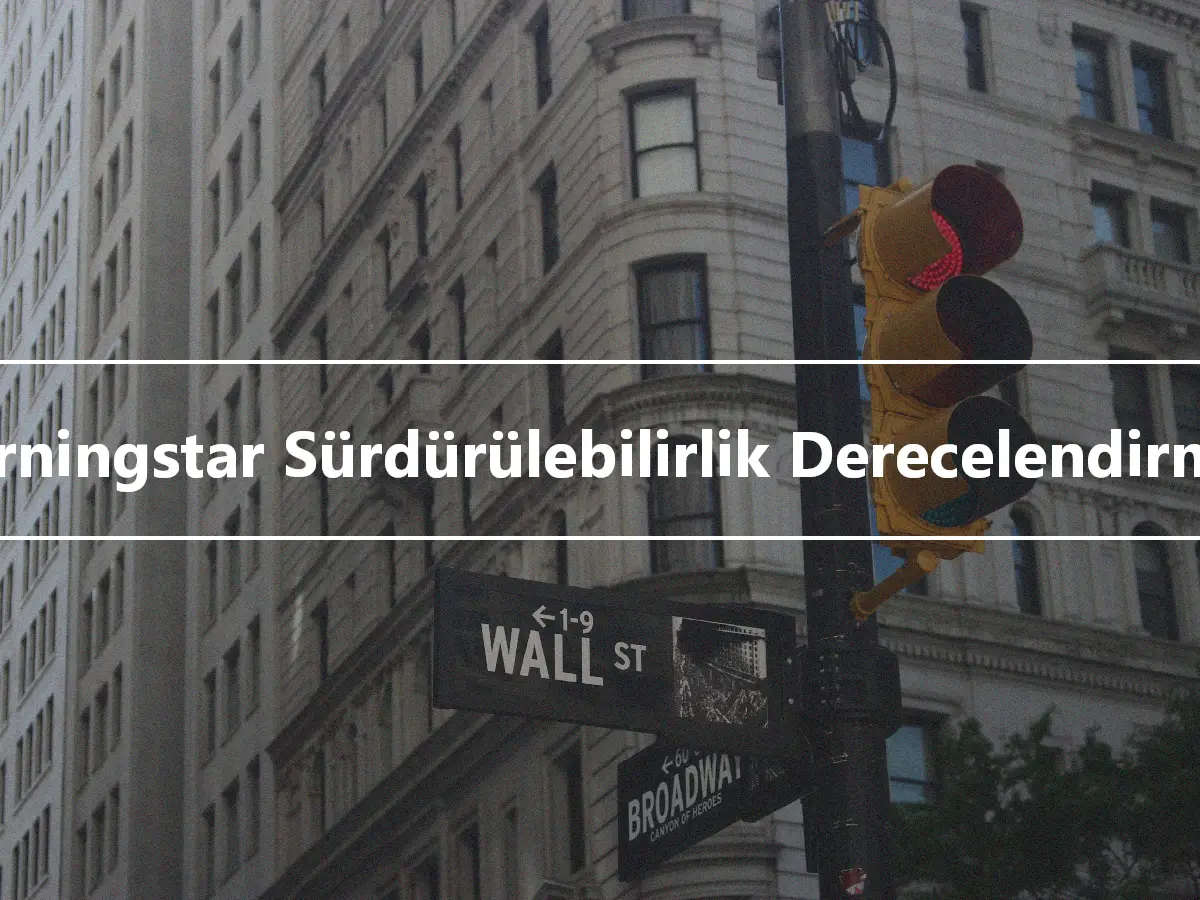 Morningstar Sürdürülebilirlik Derecelendirmesi