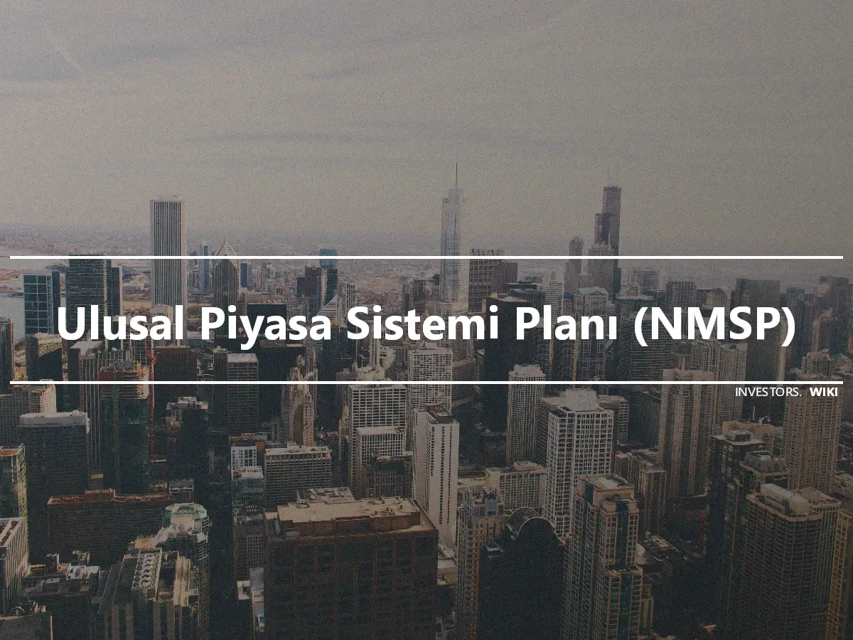 Ulusal Piyasa Sistemi Planı (NMSP)