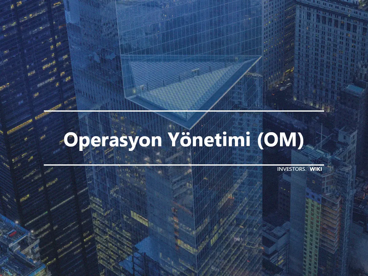 Operasyon Yönetimi (OM)