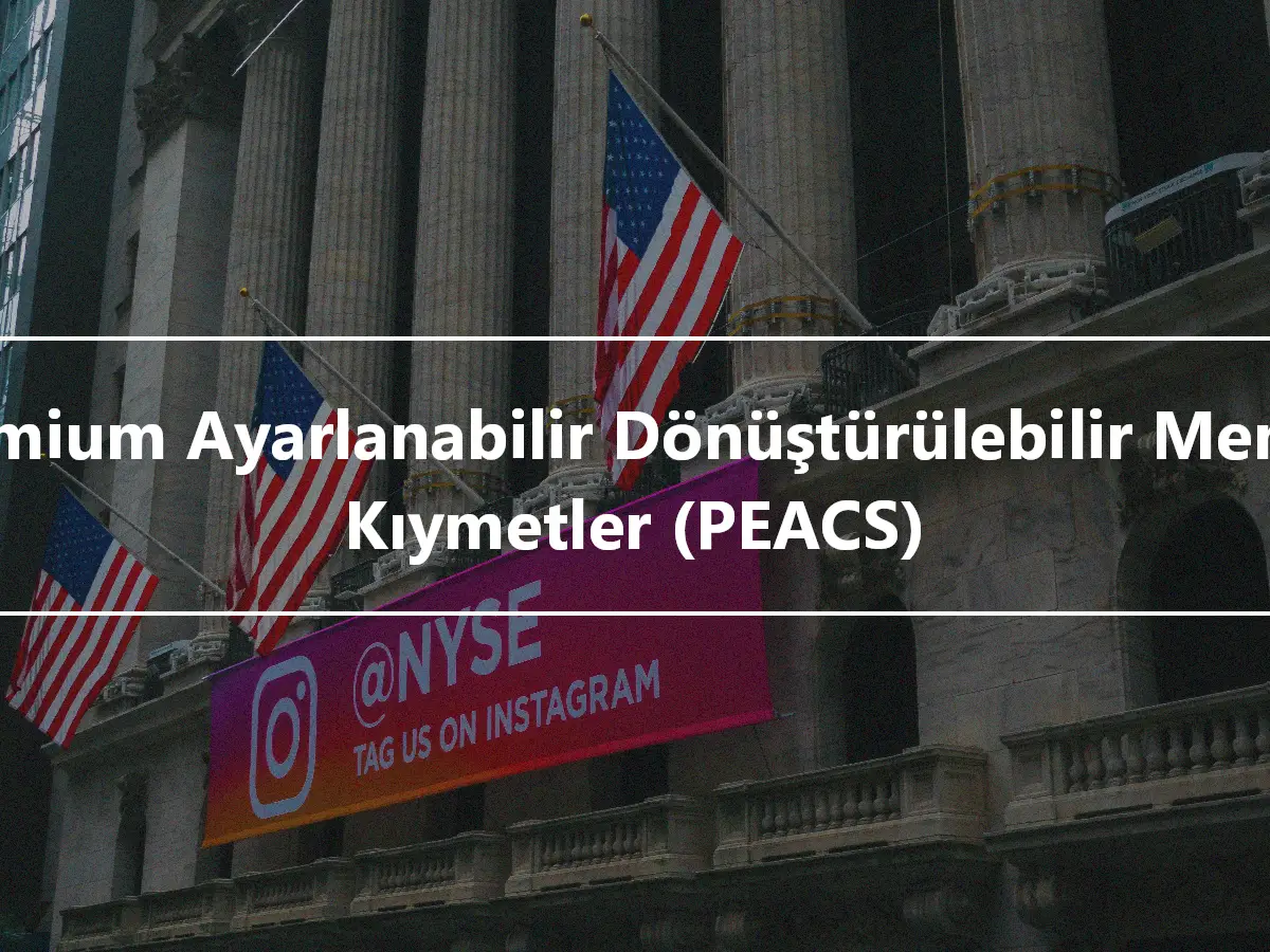 Premium Ayarlanabilir Dönüştürülebilir Menkul Kıymetler (PEACS)