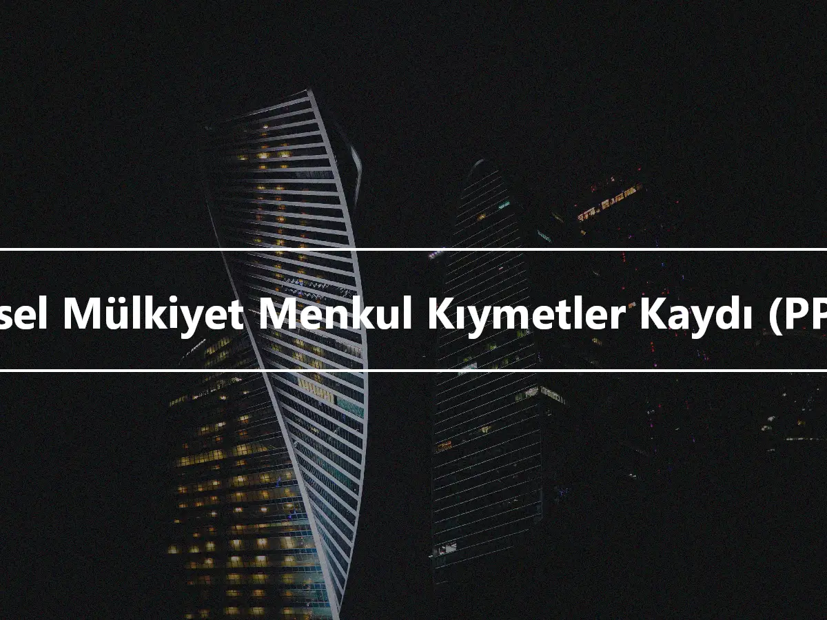 Kişisel Mülkiyet Menkul Kıymetler Kaydı (PPSR)