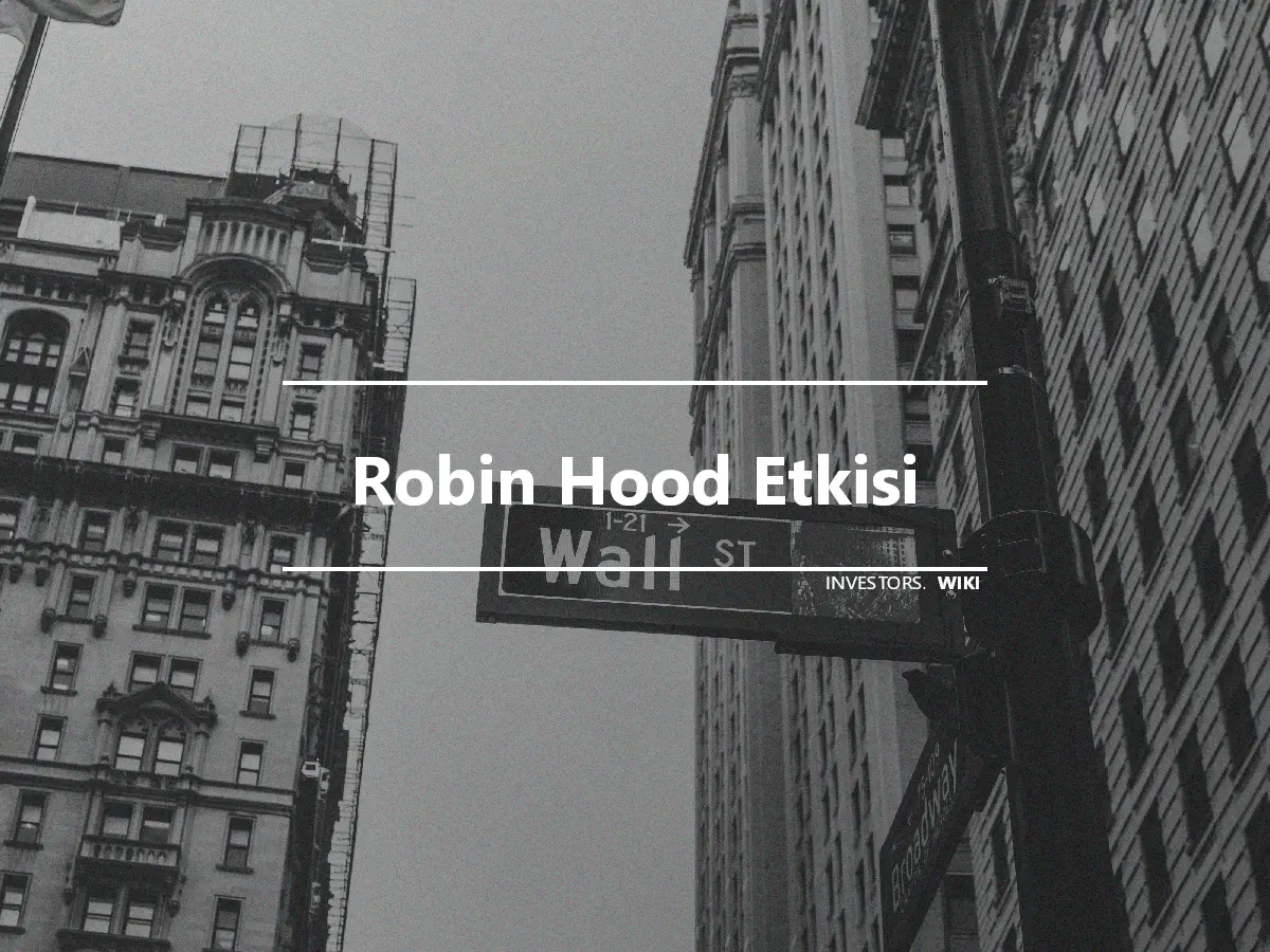 Robin Hood Etkisi