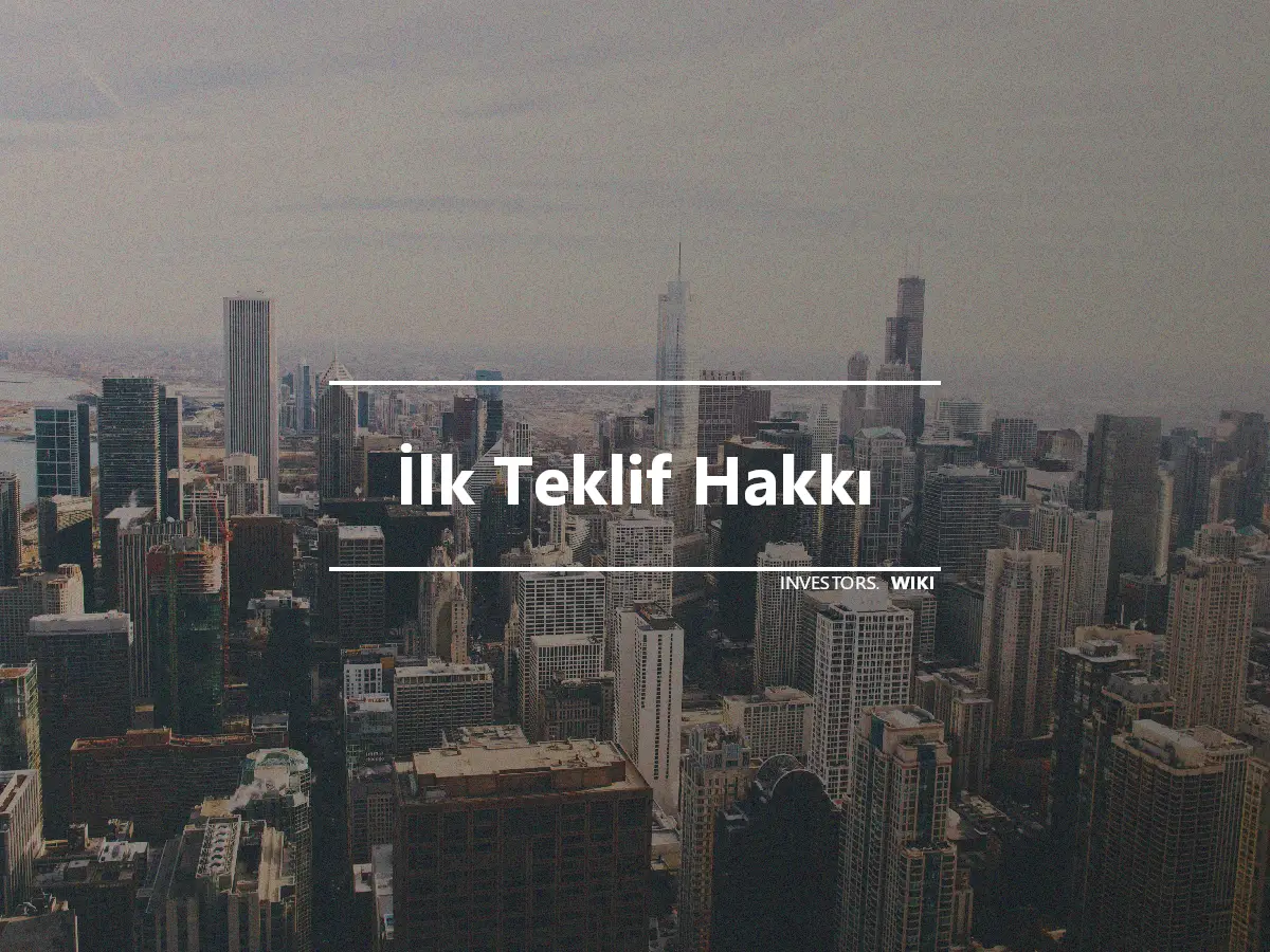 İlk Teklif Hakkı