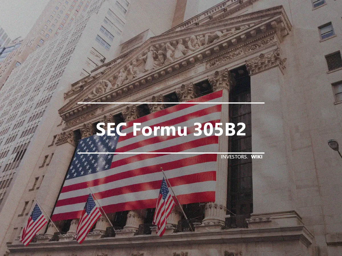 SEC Formu 305B2
