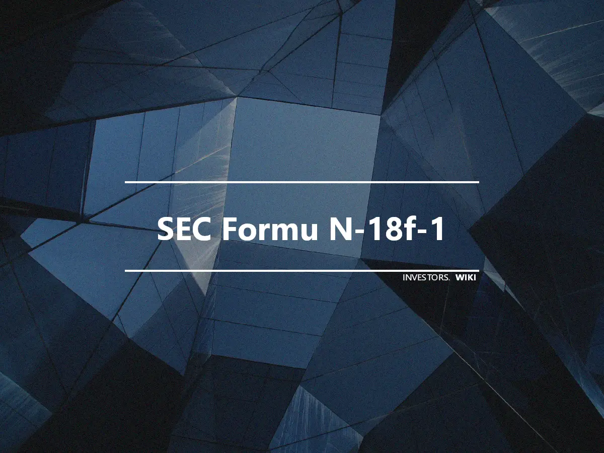 SEC Formu N-18f-1