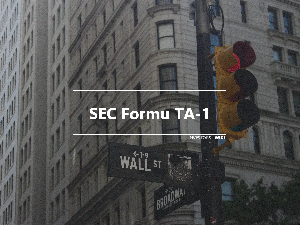 SEC Formu TA-1