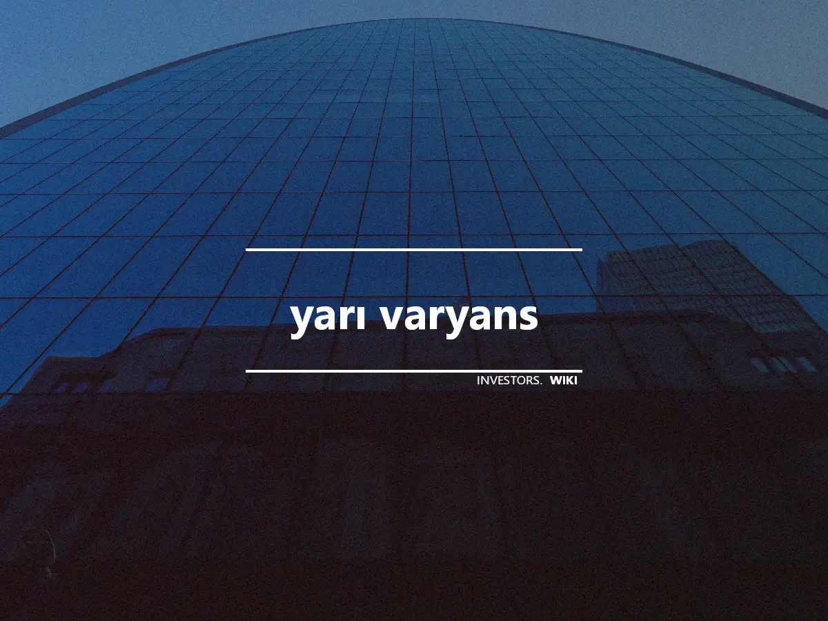 yarı varyans