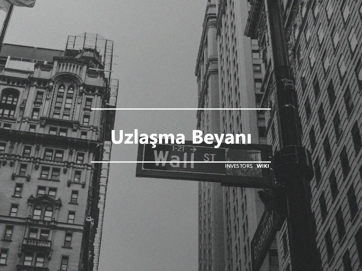 Uzlaşma Beyanı