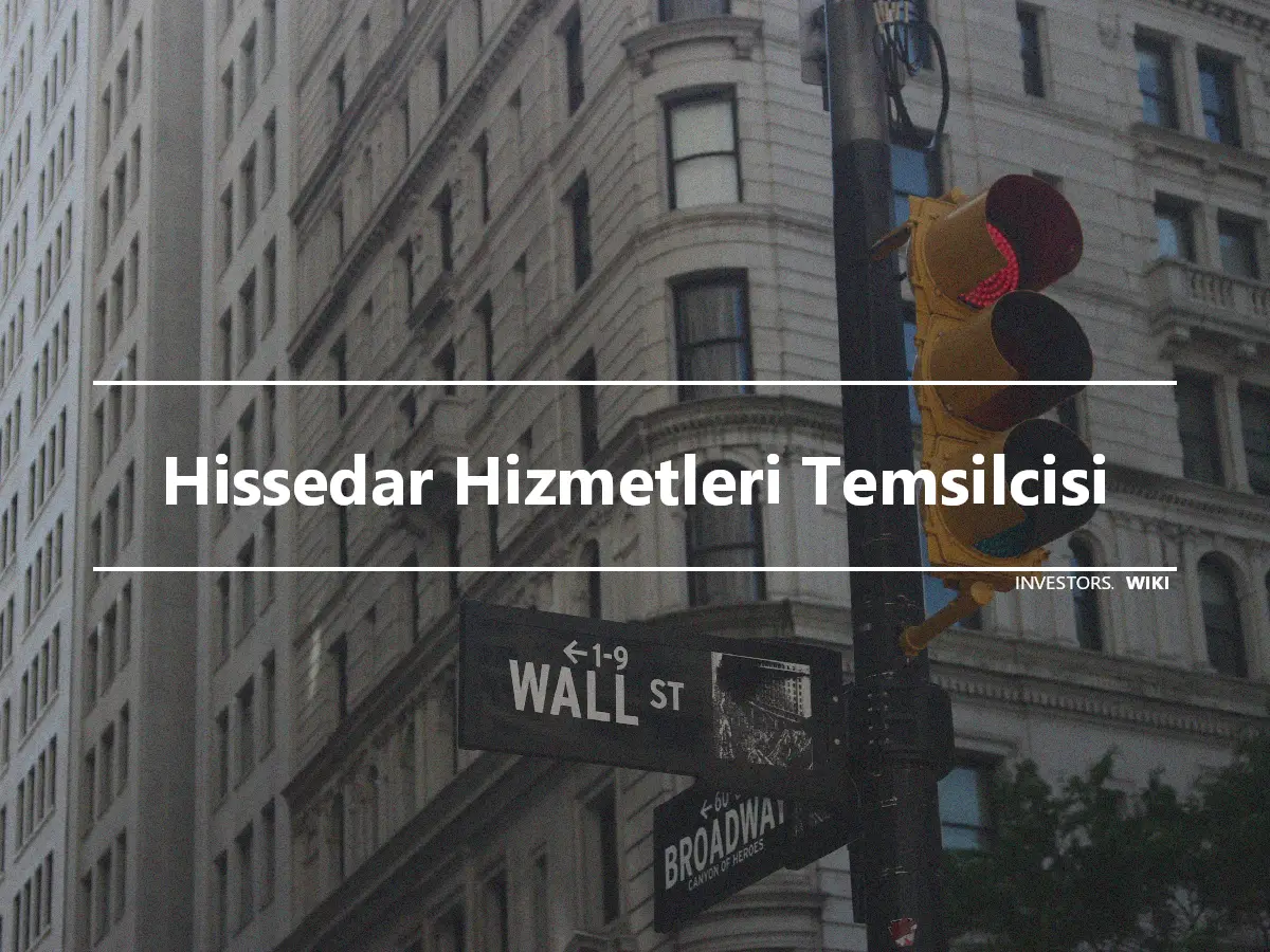 Hissedar Hizmetleri Temsilcisi