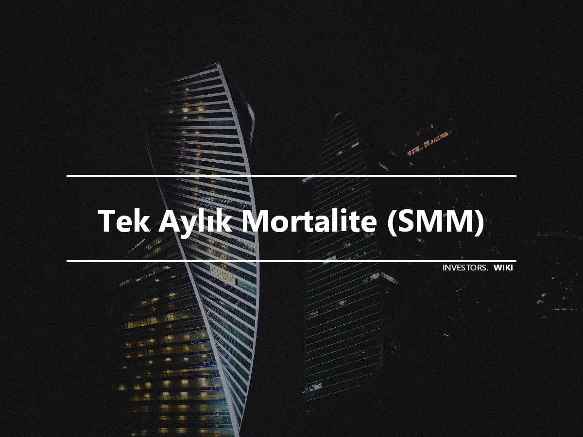 Tek Aylık Mortalite (SMM)