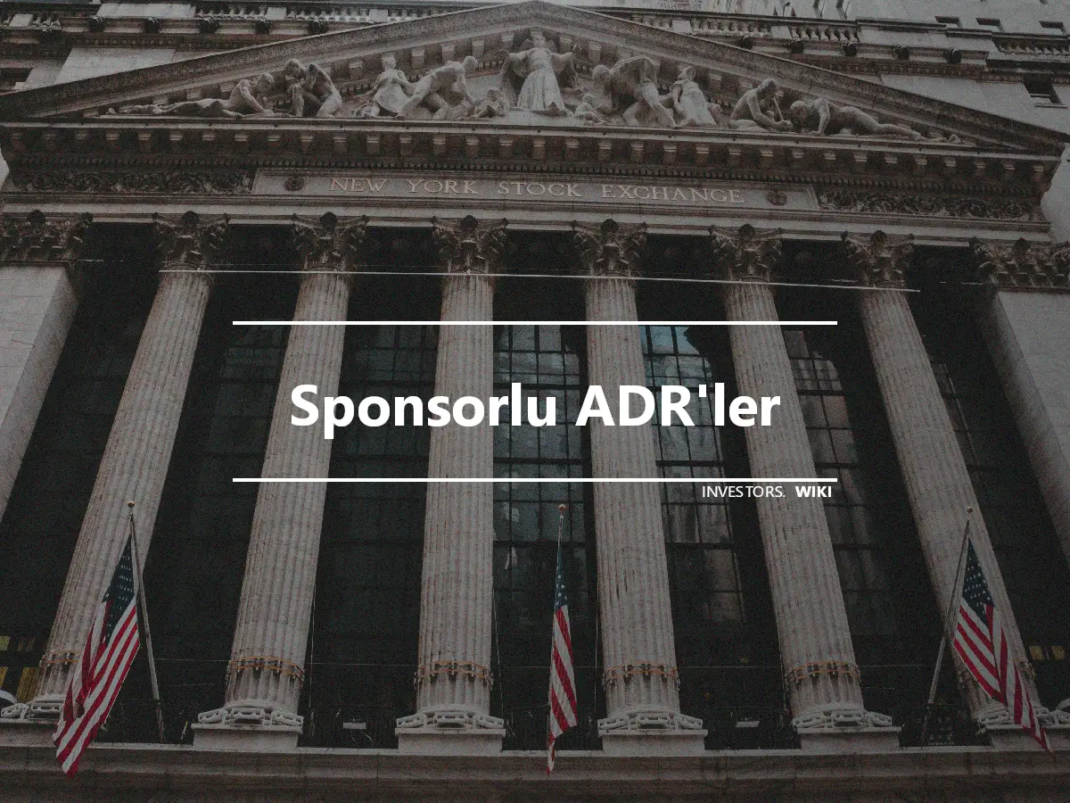 Sponsorlu ADR'ler