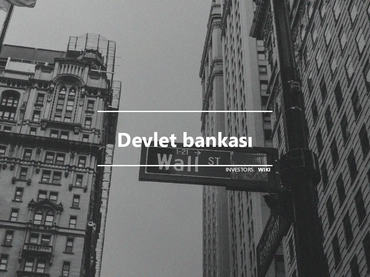 Devlet bankası