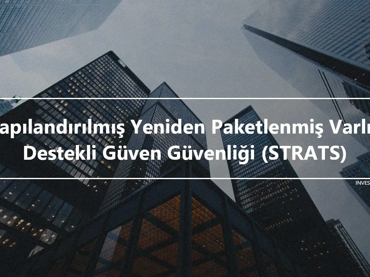 Yapılandırılmış Yeniden Paketlenmiş Varlık Destekli Güven Güvenliği (STRATS)