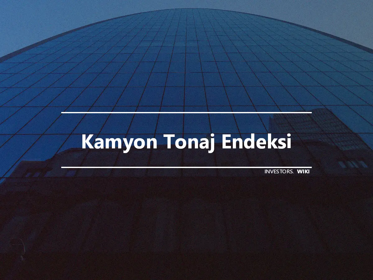 Kamyon Tonaj Endeksi