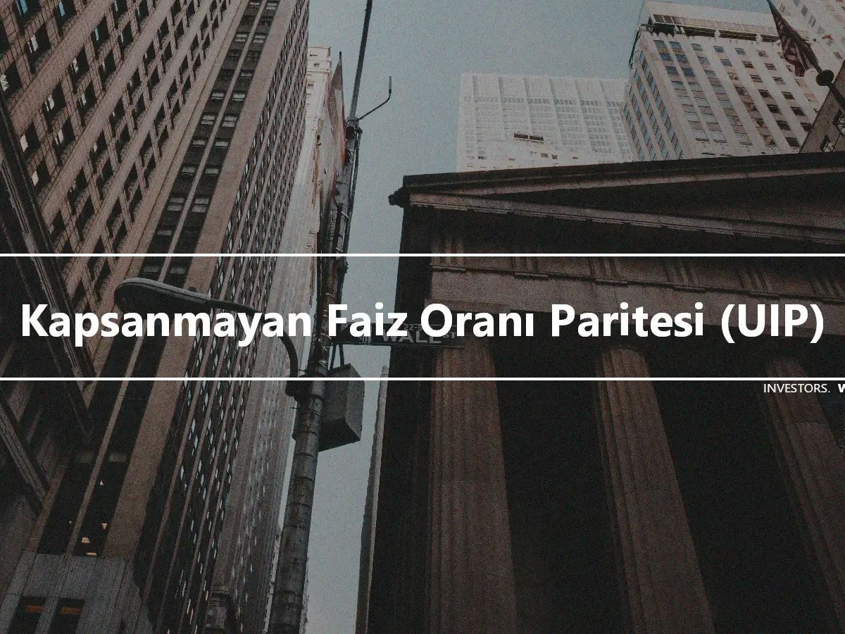 Kapsanmayan Faiz Oranı Paritesi (UIP)