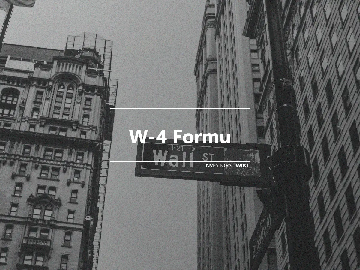 W-4 Formu