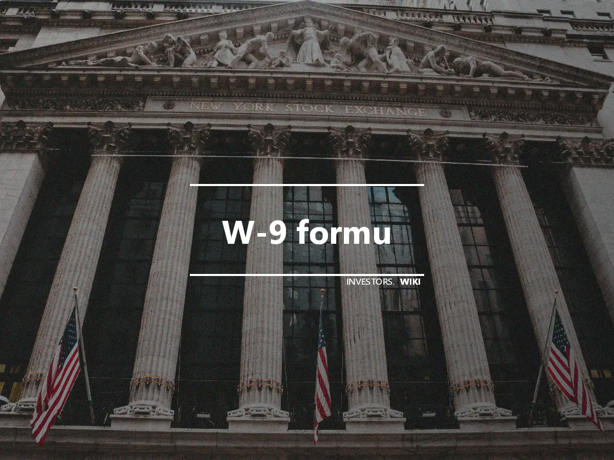 W-9 formu