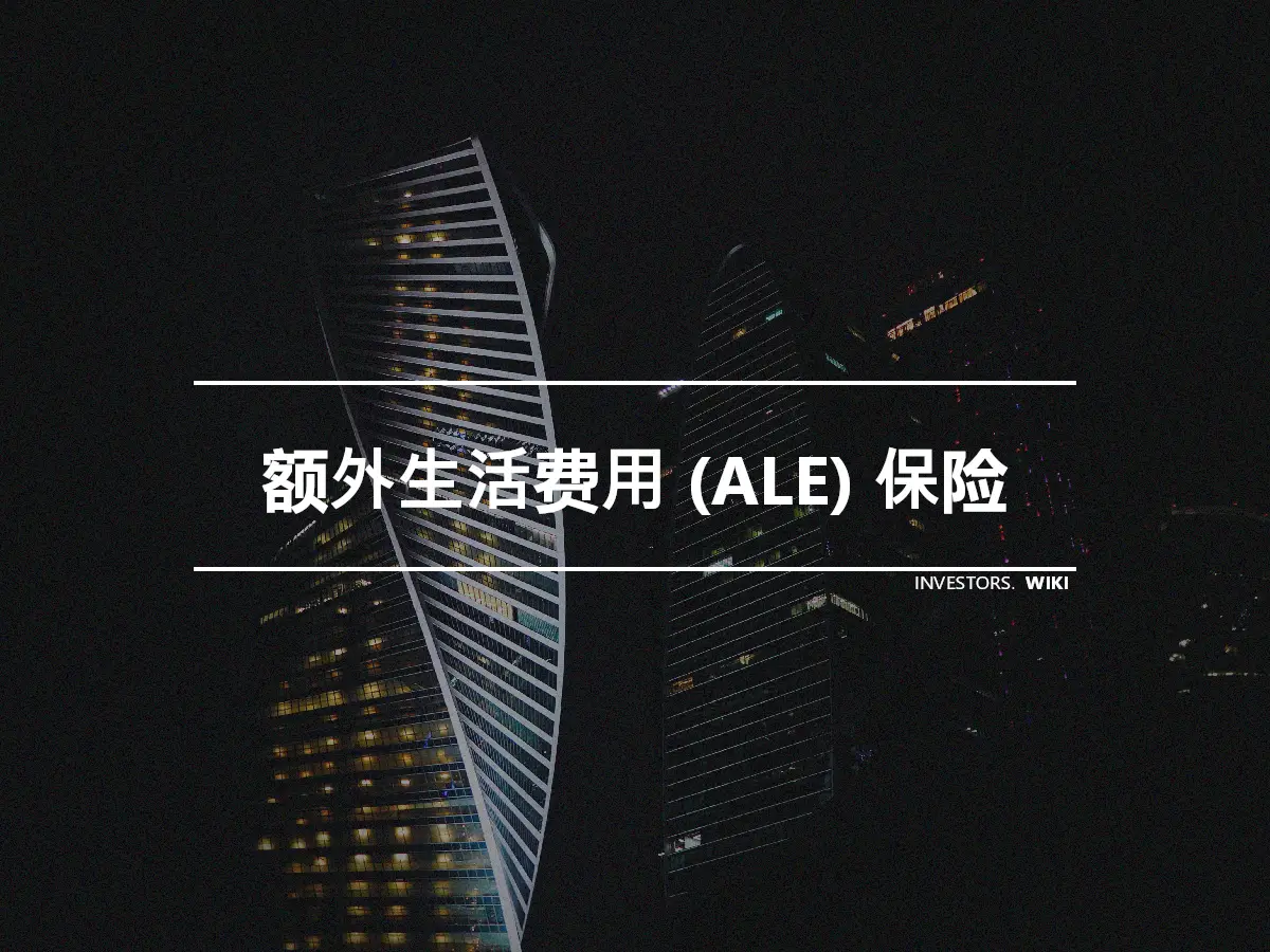 额外生活费用 (ALE) 保险