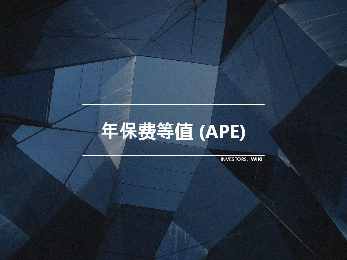 年保费等值 (APE)