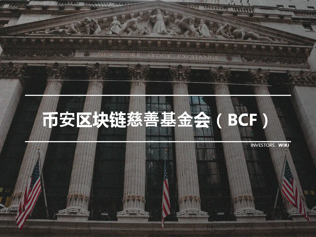 币安区块链慈善基金会（BCF）