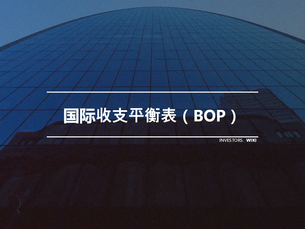 国际收支平衡表（BOP）