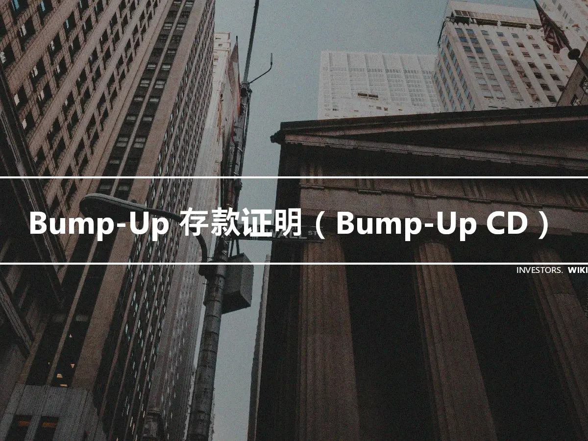 Bump-Up 存款证明（Bump-Up CD）