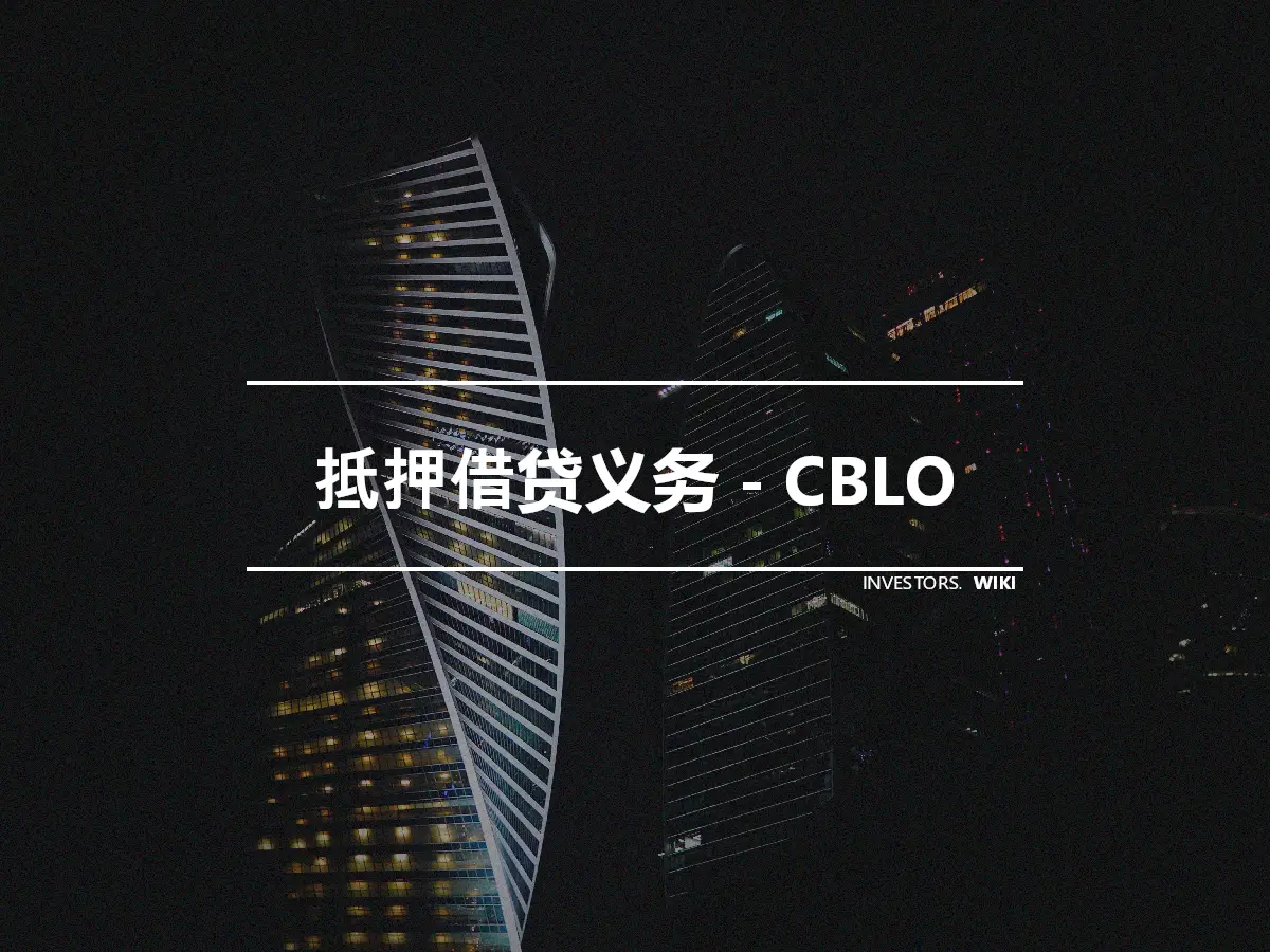 抵押借贷义务 - CBLO