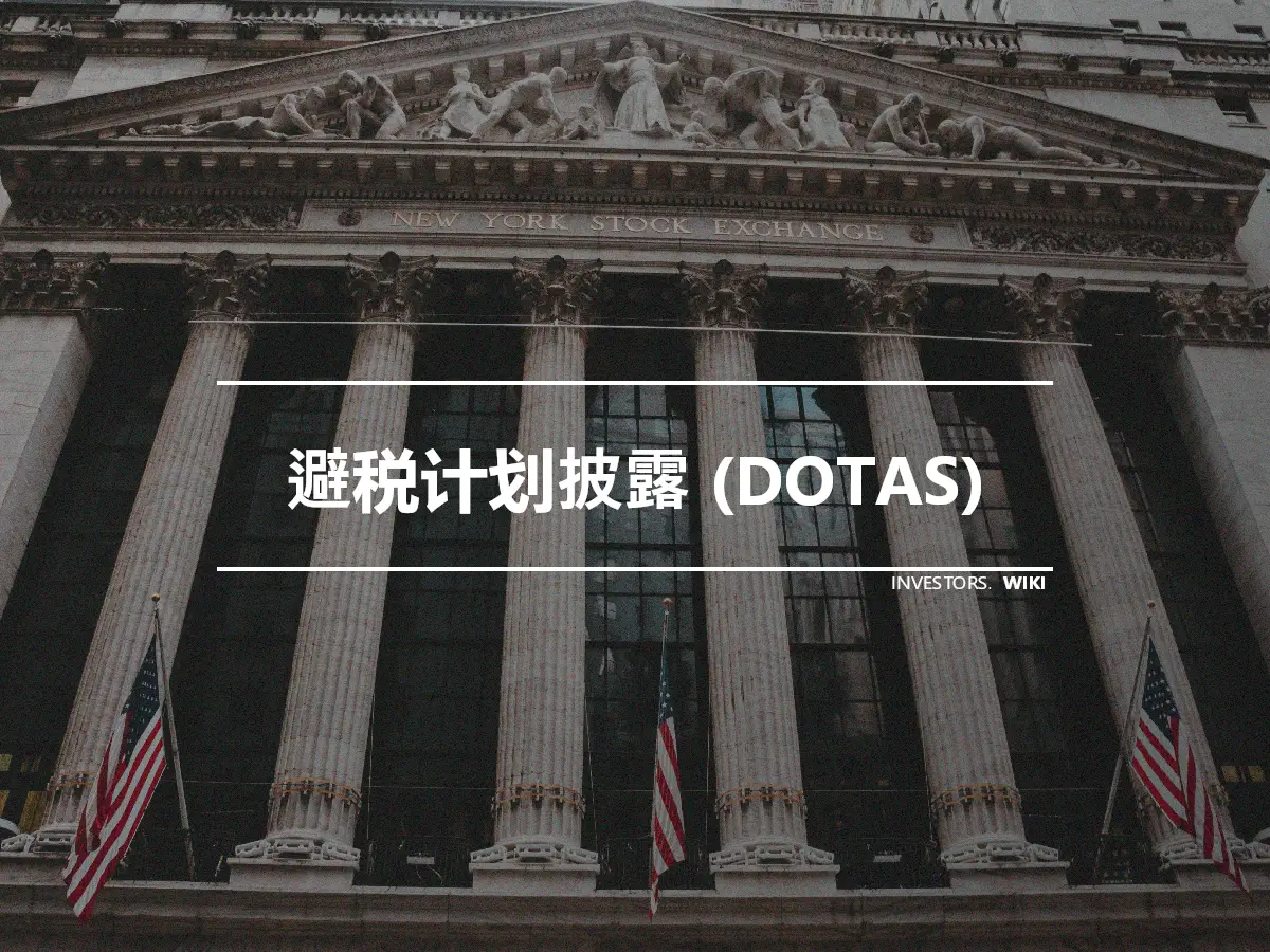 避税计划披露 (DOTAS)